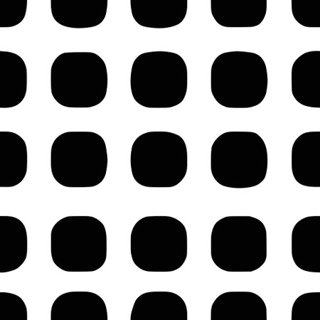 Seamless pattern, abstract round shapes, vector geometric backgroundのイラスト素材