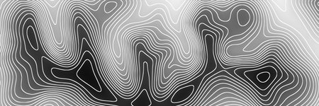 Imitation of a geographical map, shades of gray, vector designのイラスト素材