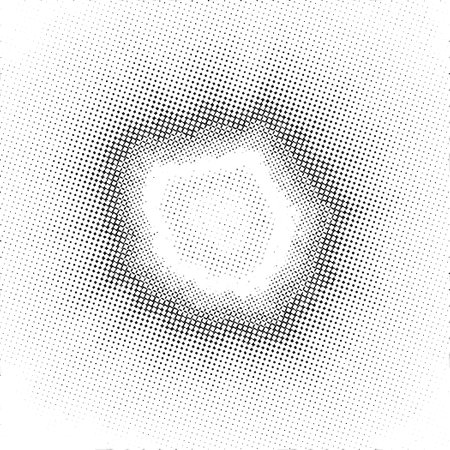 Gray abstract background, vector halftone dots background, fading dot effectのイラスト素材