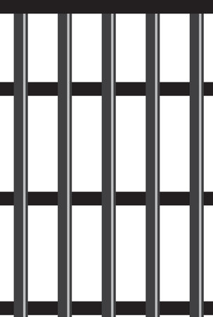 prison bars for taking a person into custodyのイラスト素材