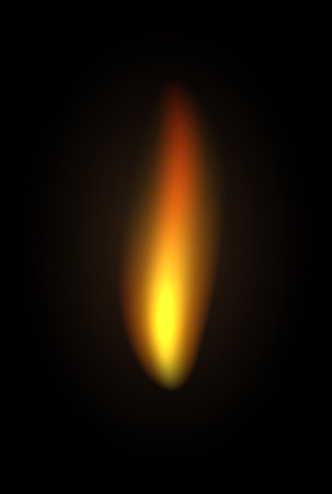 flame from a candle or matchのイラスト素材