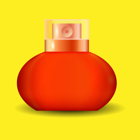 red perfume bottle vector illustrationのイラスト素材