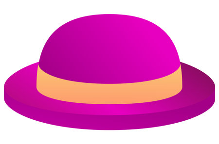 red hat with yellow stripeのイラスト素材