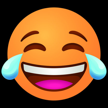 emoji. Face with tears of joyのイラスト素材