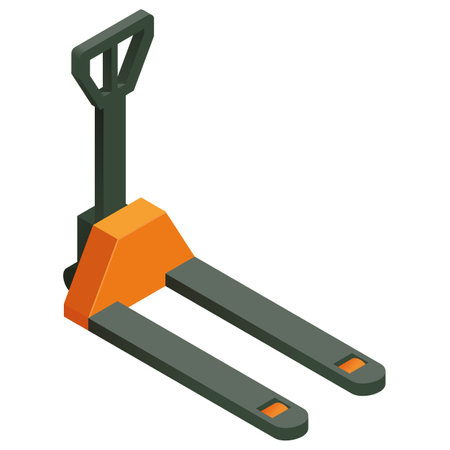 hydraulic trolley for moving goodsのイラスト素材