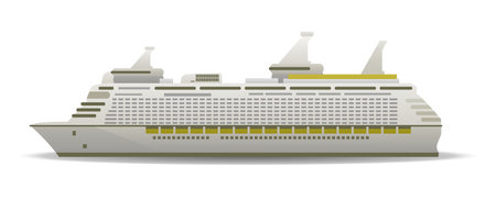 Big liner for cruises vector illustrationのイラスト素材