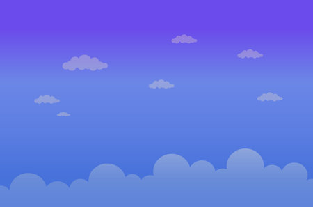 sky with clouds vector illustrationのイラスト素材