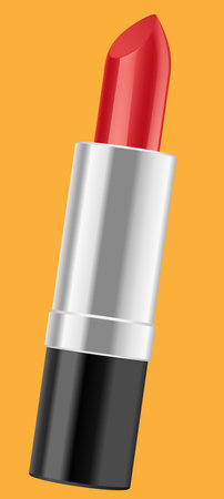 red lipstick for the beauty industryのイラスト素材
