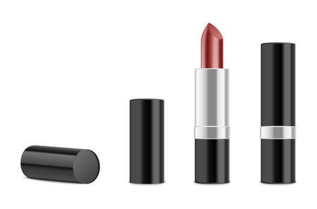 red lipstick with black bodyのイラスト素材