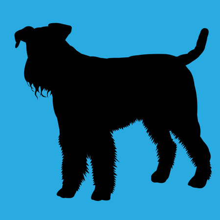 terrier dog vector illustrationのイラスト素材