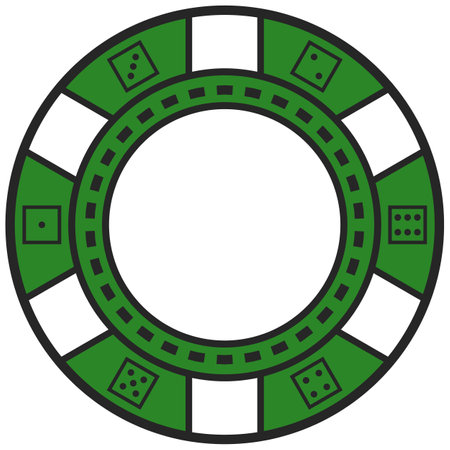 poker table for holdon game vector illustrationのイラスト素材