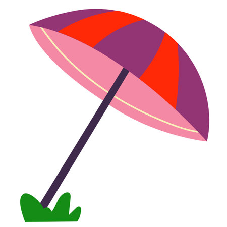 beach umbrella for vacation vector illustrationのイラスト素材