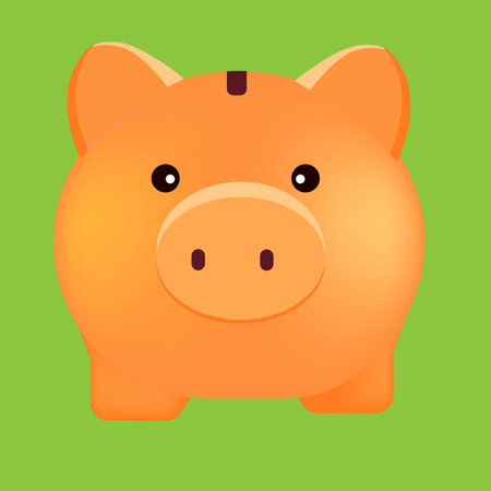 piggy bank for collecting moneyのイラスト素材