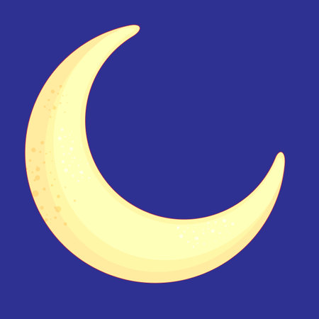 moon yellow moon night skyのイラスト素材
