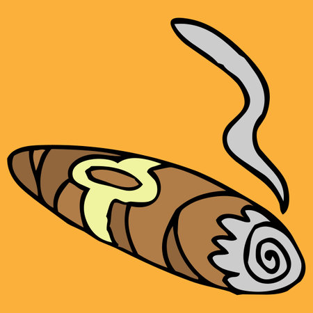 cigar for mister vector illustrationのイラスト素材