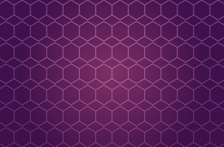 purple background ornament of hexagonsのイラスト素材