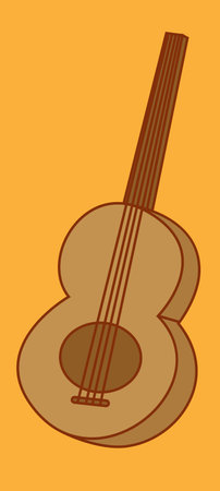 toy simple guitar vector illustrationのイラスト素材