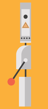 electrical equipment switch to turn onのイラスト素材