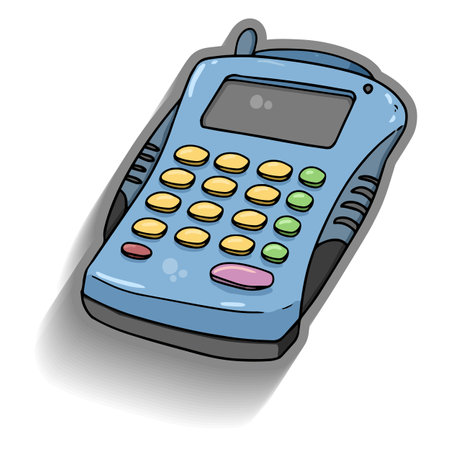 calculator for mathematical calculations vector illustrationのイラスト素材