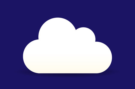 white cloud icon vector illustration