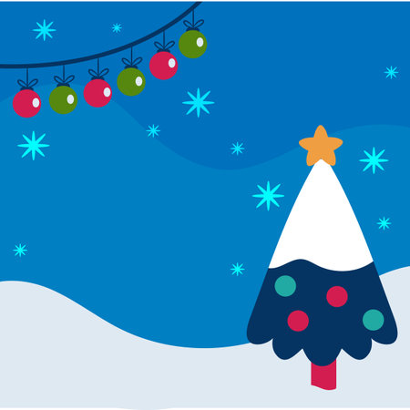 Christmas background from garlands and Christmas tree âのイラスト素材