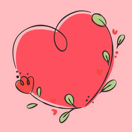 heart for congratulations on the holidayのイラスト素材