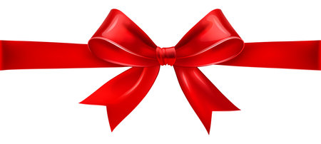 red bow for gift wrappingのイラスト素材