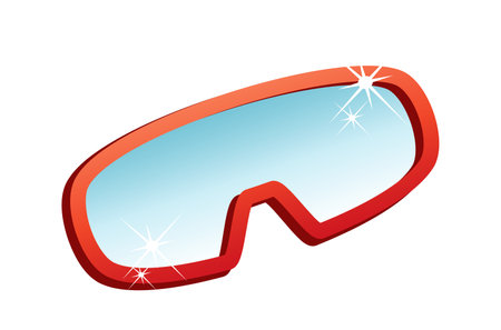 sports glasses for winter sportsのイラスト素材