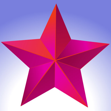 red ruby star vector illustrationのイラスト素材