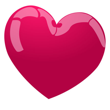 red heart as a symbol of loveのイラスト素材