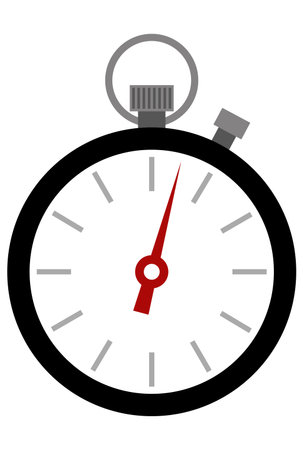 simple image of a stopwatch vector illustration