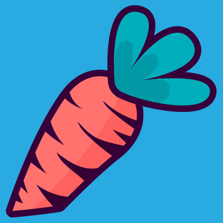 simple image of carrot vector illustrationのイラスト素材