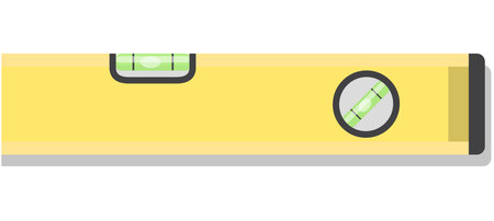 yellow construction level vector illustration