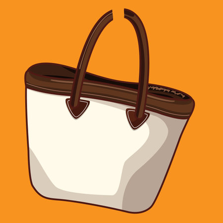 women's tote bag vector illustrationのイラスト素材