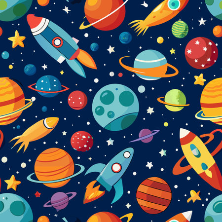 background pattern on the theme of space