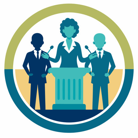 woman in american elections vector illustration