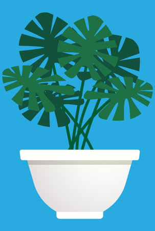 plant in a white potのイラスト素材
