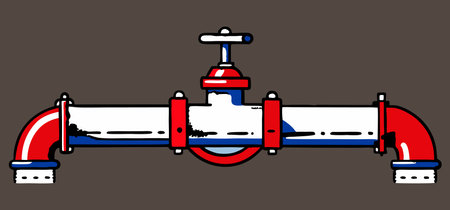pipeline element with gate valve