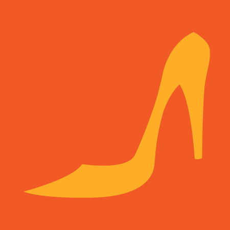 simple icon of women's shoesのイラスト素材