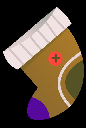 christmas sock for gift vector illustrationのイラスト素材