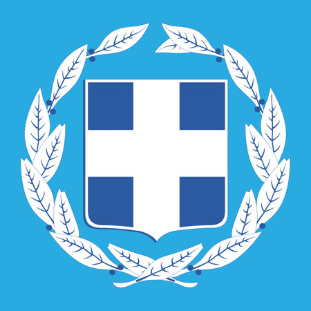 Coat of arms of Greeceのイラスト素材