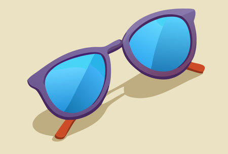 lue sunglasses for vacation in the southのイラスト素材