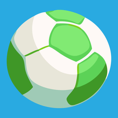 white green soccer ball vector illustrationのイラスト素材