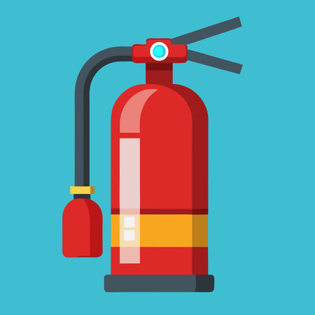 red fire extinguisher vector illustrationのイラスト素材