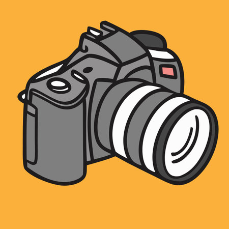 professional camera for photography vector illustrationのイラスト素材