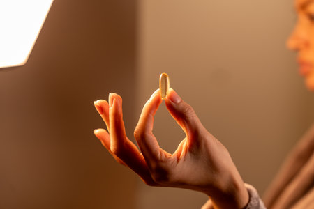 Exploring the benefits of omega 3 supplements in daily health routinesの写真素材