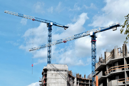 construction of a residential houseの写真素材