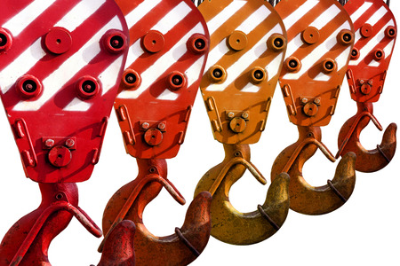 Hooks construction craneの写真素材