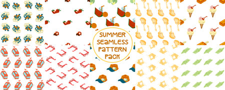 Summer Seamless Pattern Pack