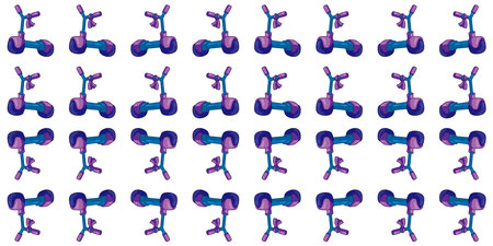 Seamless Blue Purple Scooter Pattern. Blue and purple kids scooters  pattern in flat cartoon style...